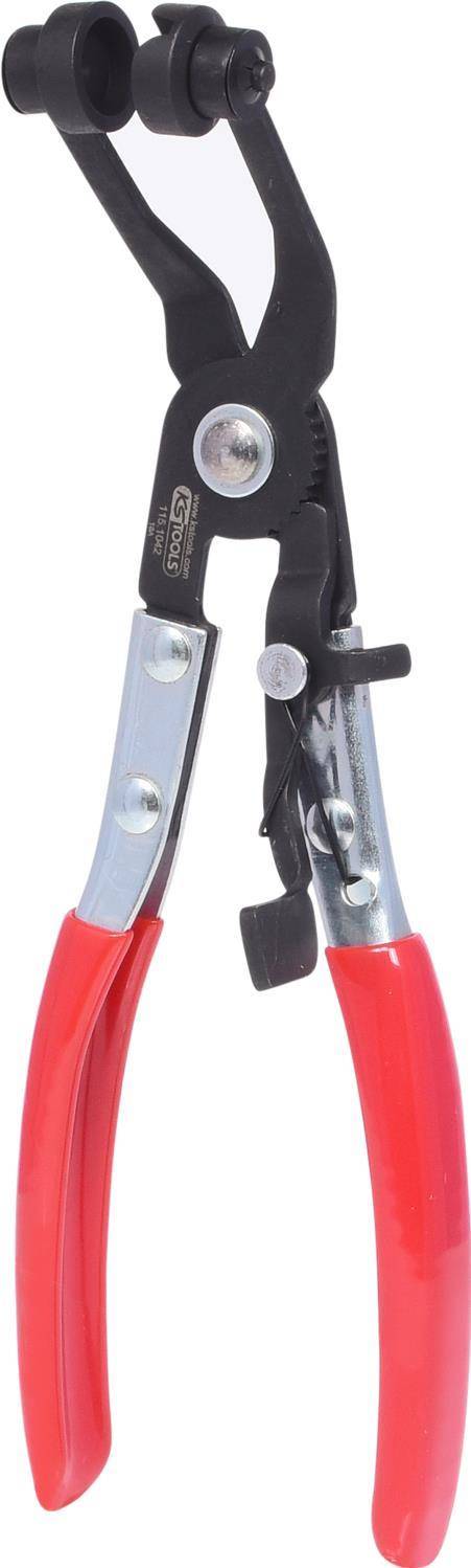 KS TOOLS Schlauchschellenzange, abgewinkelt, 220mm (115.1042)