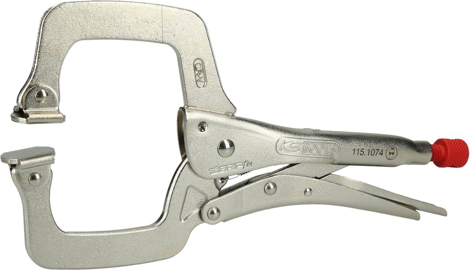 KS TOOLS Schwei-Klammer-Gripzange, beweglichen Spannbacken 0-100mm