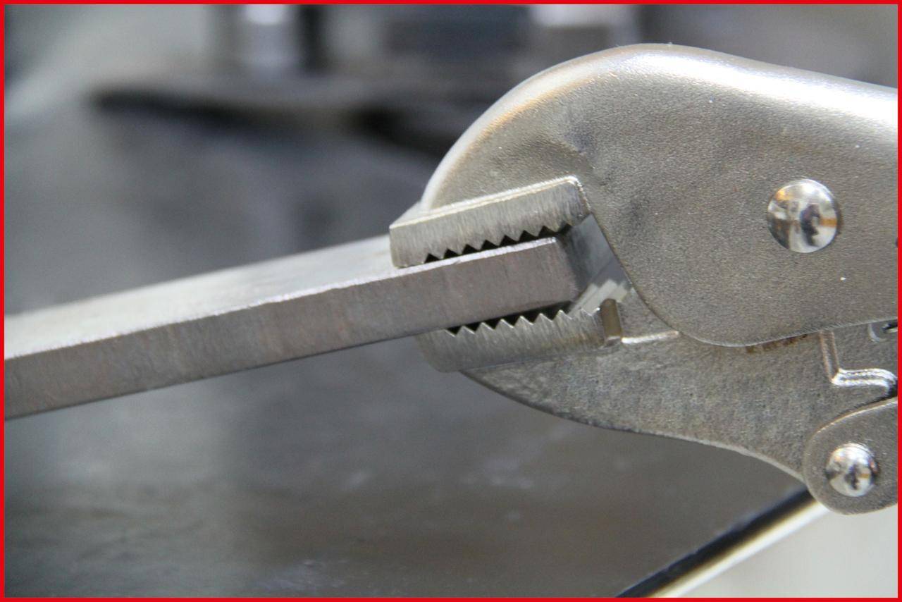 KS TOOLS Gripzange mit Easy-Release, gerade Backen,40mm,L=175mm