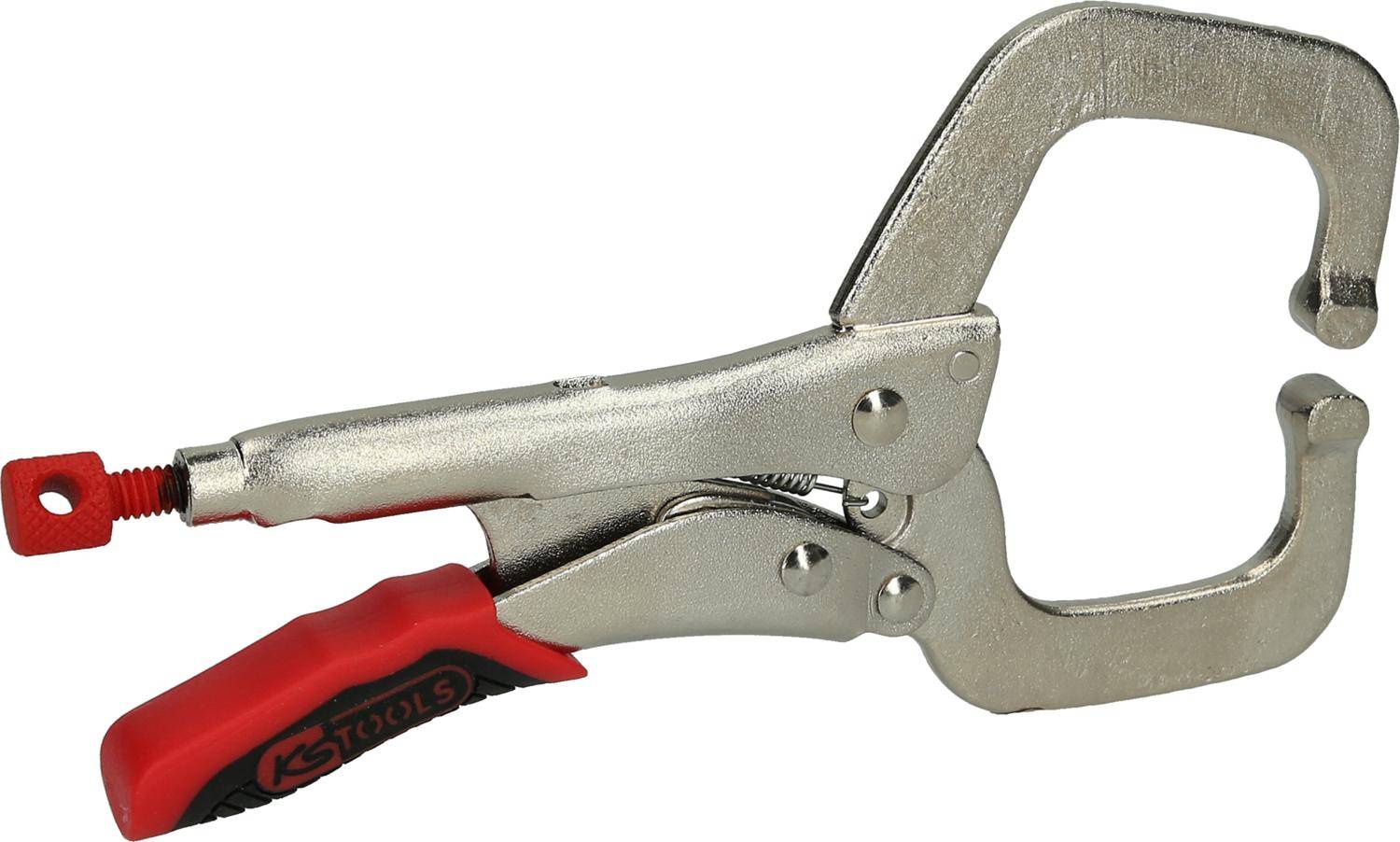 KS TOOLS Schwei-Klammer-Gripzange mit Easy-Release, 165mm