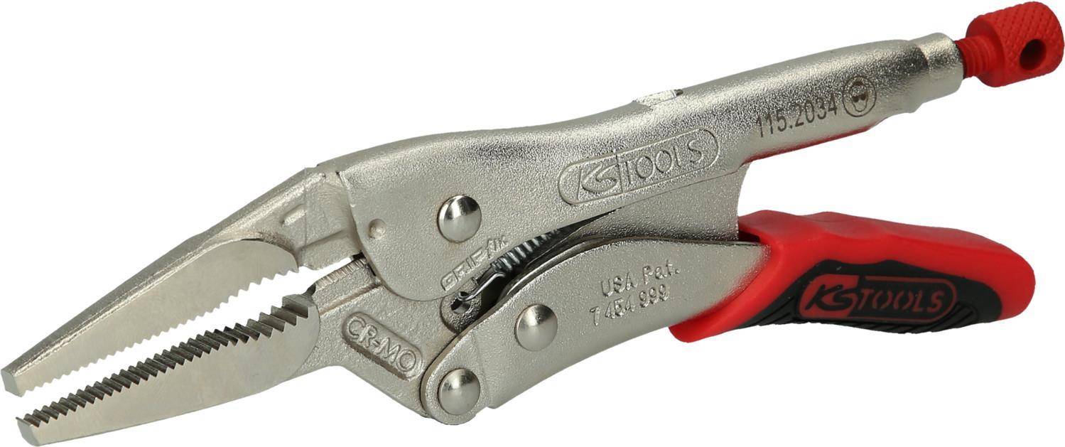 KS TOOLS Langbacken-Gripzange mit Easy-Release,45mm,L=170mm (115.2034)