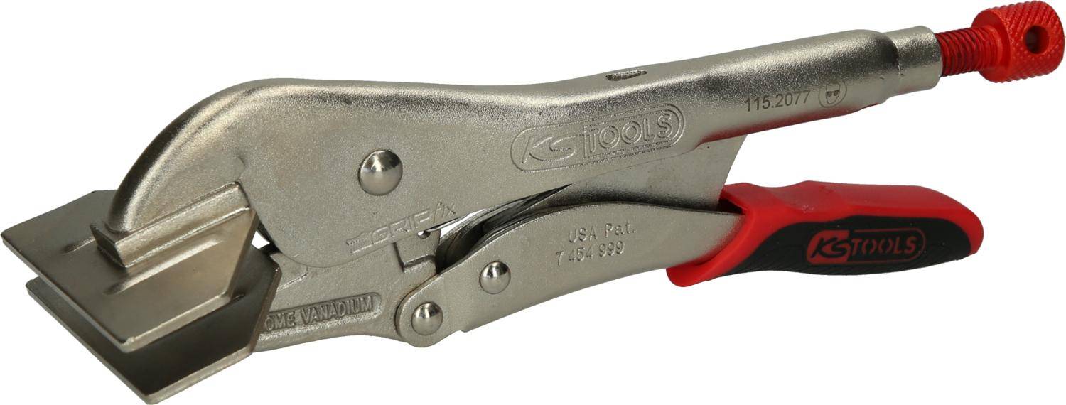 KS TOOLS Breitmaul-Flachbacken-Gripzange mit Easy-Release, 250mm