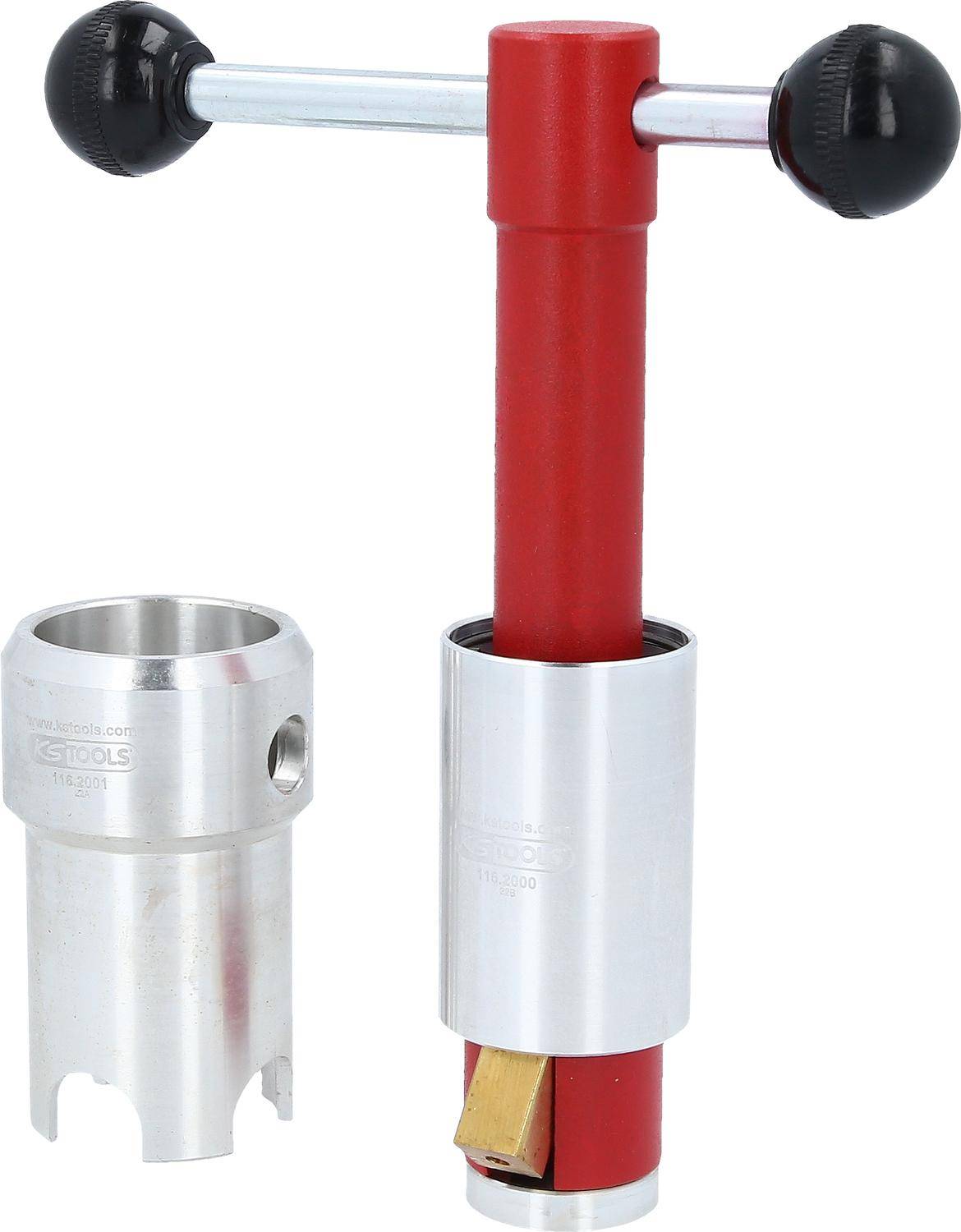 KS TOOLS Ventilfix und Badewannenadapter, 2-tlg