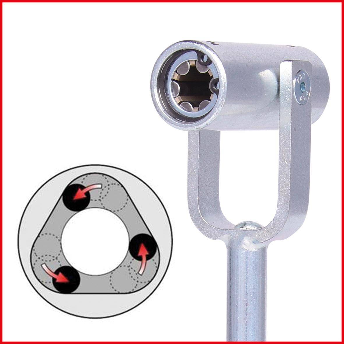 KS TOOLS Universal-Stockschraubschlüssel-Antriebswerkzeug, M8/M10