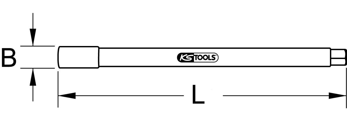 KS TOOLS Standarmaturenschlssel, 9mm, 185mm