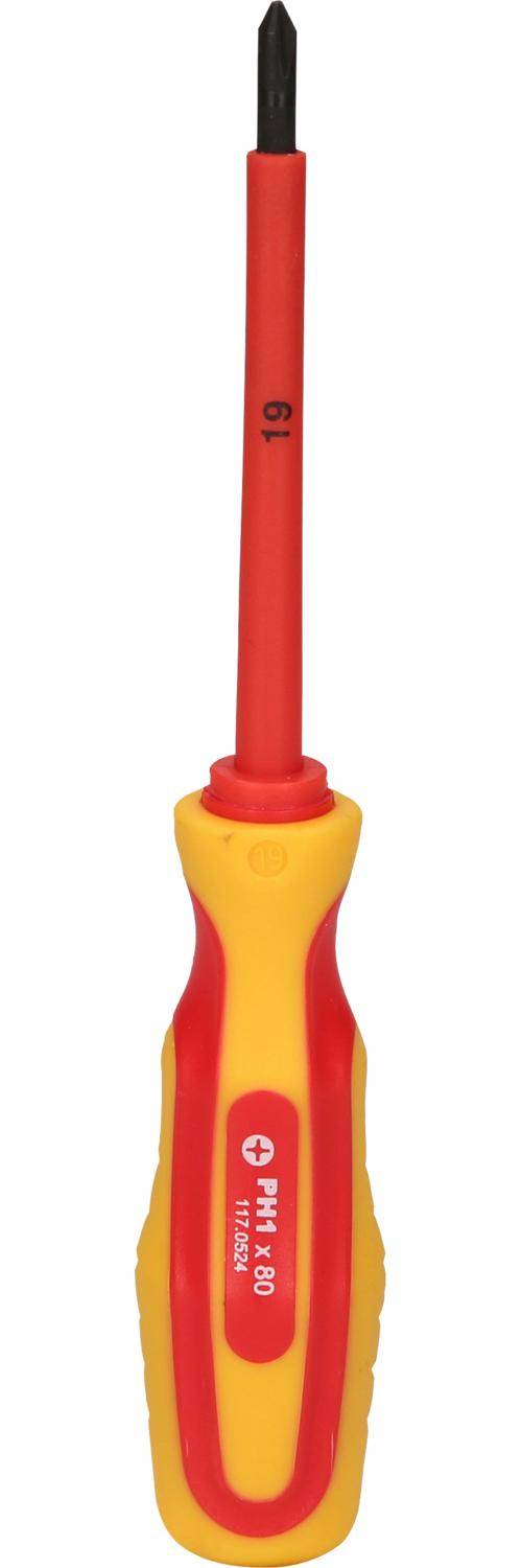 KS TOOLS ERGOTORQUE VDE PH-Schraubendreher, PH1