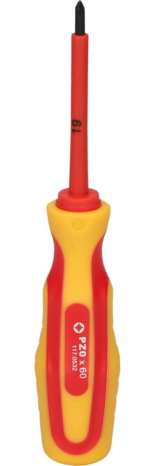 KS TOOLS ERGOTORQUE VDE PZ-Schraubendreher, PZ0