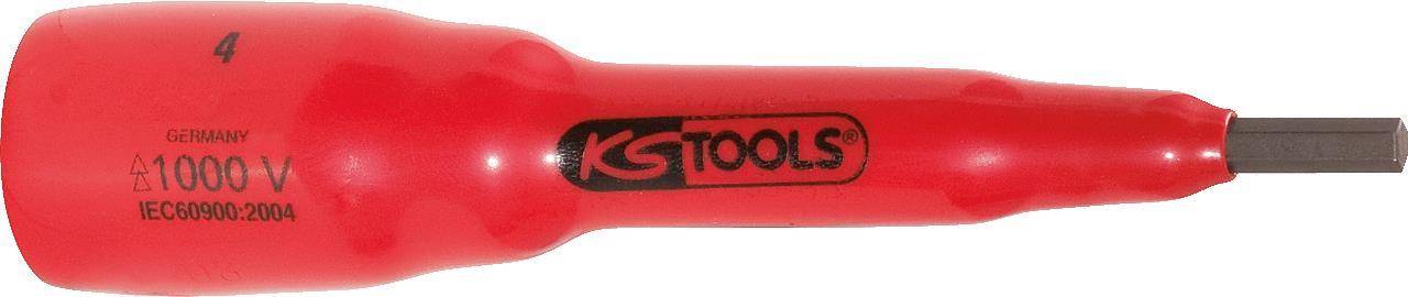KS TOOLS 3/8'' Isolierte Bit-Stecknuss Innensechskant, 8mm,270mm lang (117.3877)
