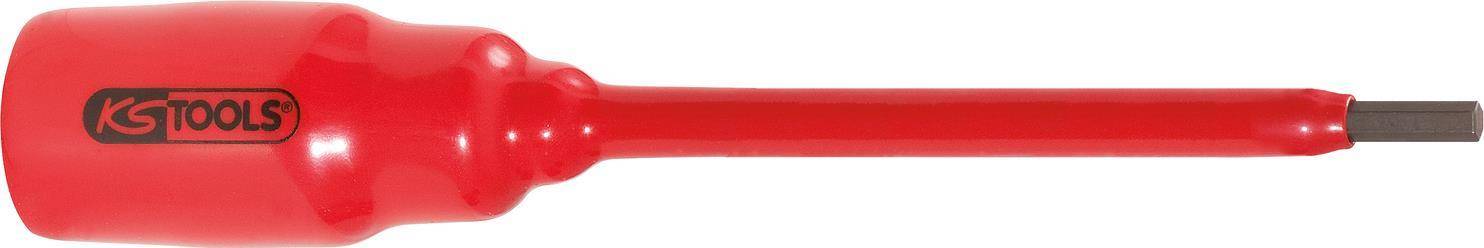 KS TOOLS 1/2'' Isolierte Bit-Stecknuss Innensechskant, 6mm,267mm lang (117.1174)