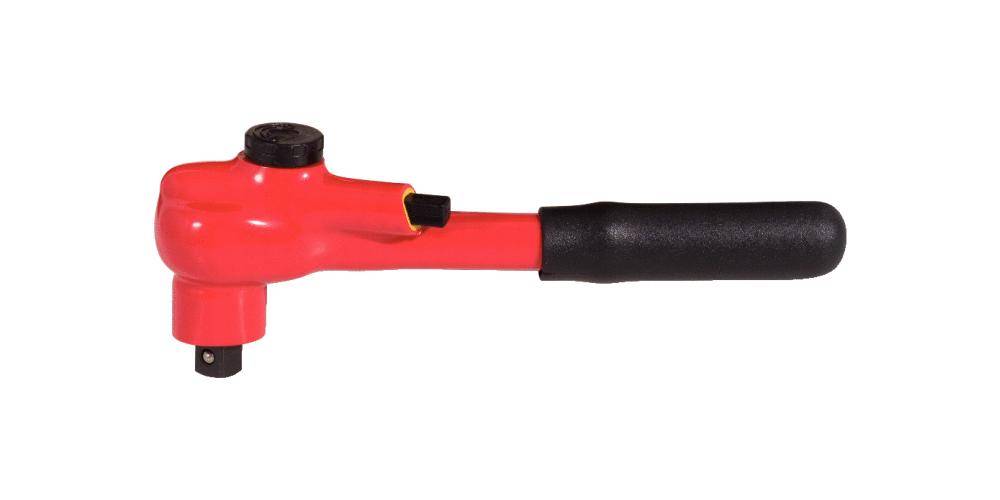 KS TOOLS 1/2" Umschaltknarre mit Schutzisolierung, 32 Zahn