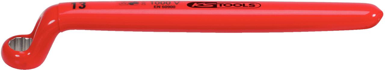 KS TOOLS Ringschlüssel mit Schutzisolierung, gekröpft , 19mm
