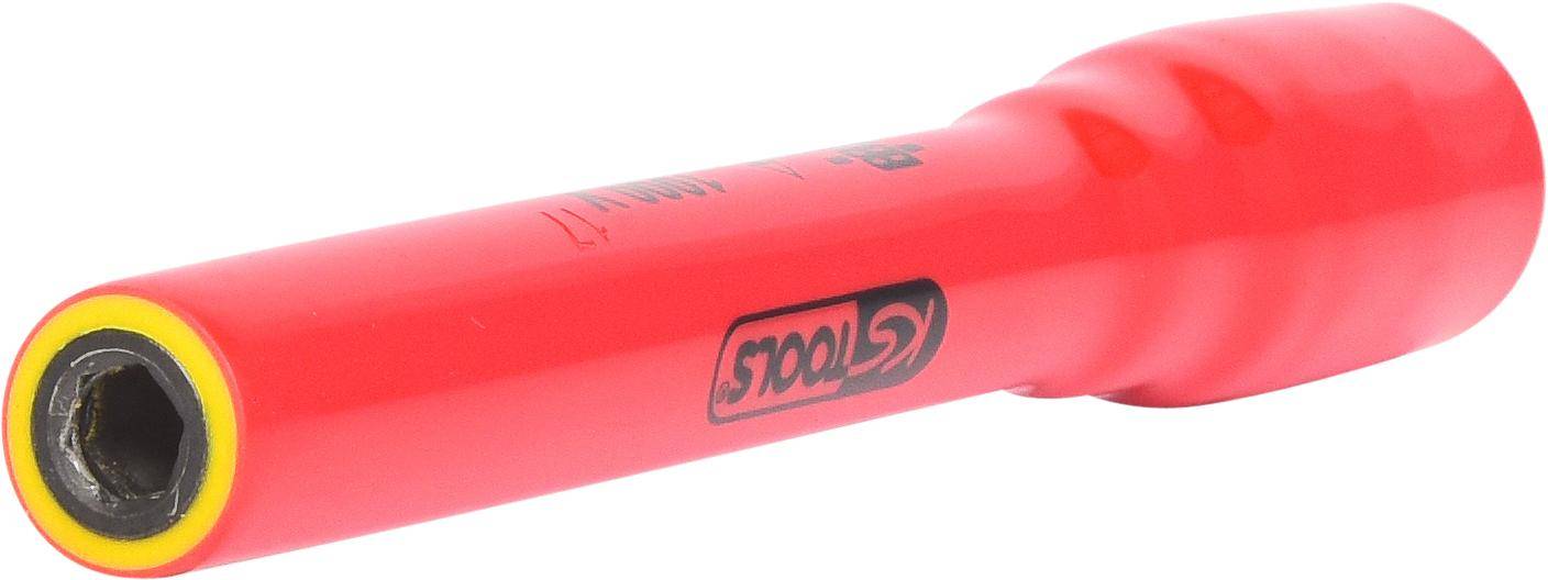 KS TOOLS 3/8" Bithalter mit Schutzisolierung, 125mm