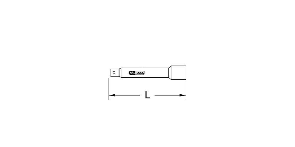 KS TOOLS 3/8" Verlngerung mit Schutzisolierung und