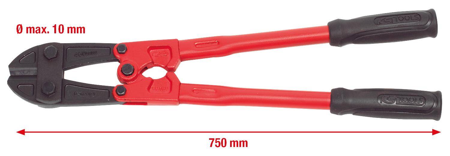 KS TOOLS Bolzenschneider mit Rohrgriff, 95mm
