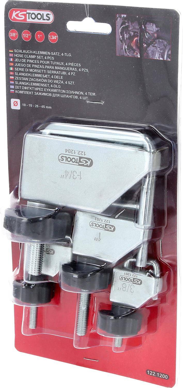 KS TOOLS Schlauch-Klemmen-Satz, 4-tlg