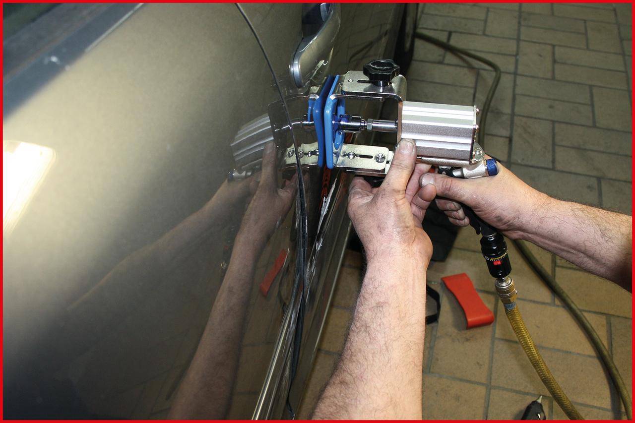 KS TOOLS Profi-Druckluft-Ausbeul-Auszieher-Satz, 12-tlg