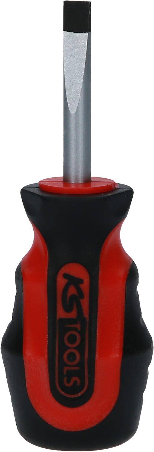 KS TOOLS ERGOTORQUEplus Schlitz-Schraubendreher, kurz, 6mm