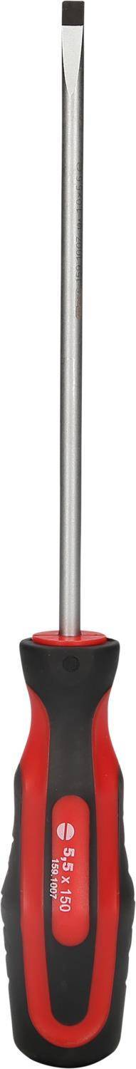 KS TOOLS ERGOTORQUEplus Schlitz-Schraubendreher, 5,5mm, 255mm lang (159.1007)