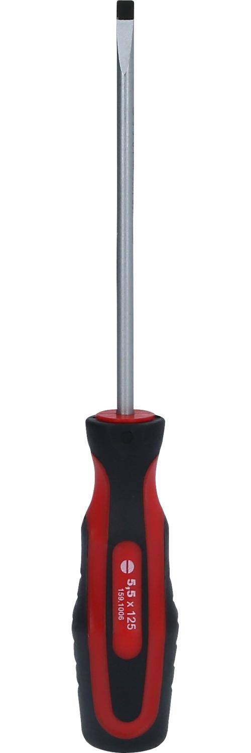 KS TOOLS ERGOTORQUEplus Schlitz-Schraubendreher, 5,5mm, 230mm lang