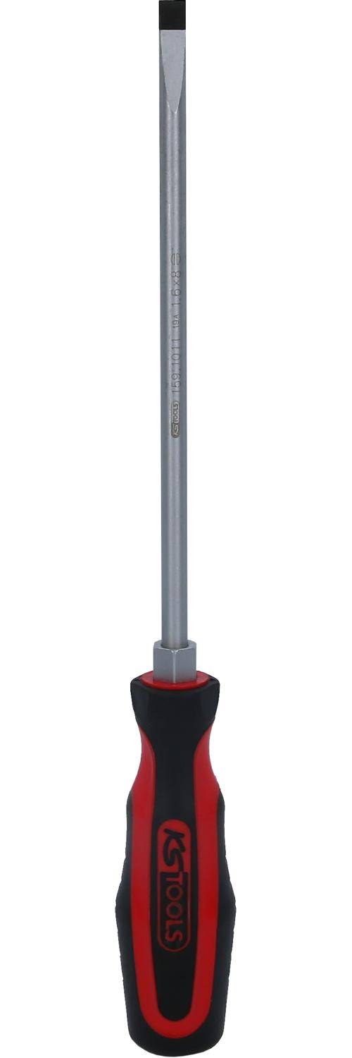 KS TOOLS ERGOTORQUEplus Schlitz-Schraubendreher, 8mm, 315mm lang