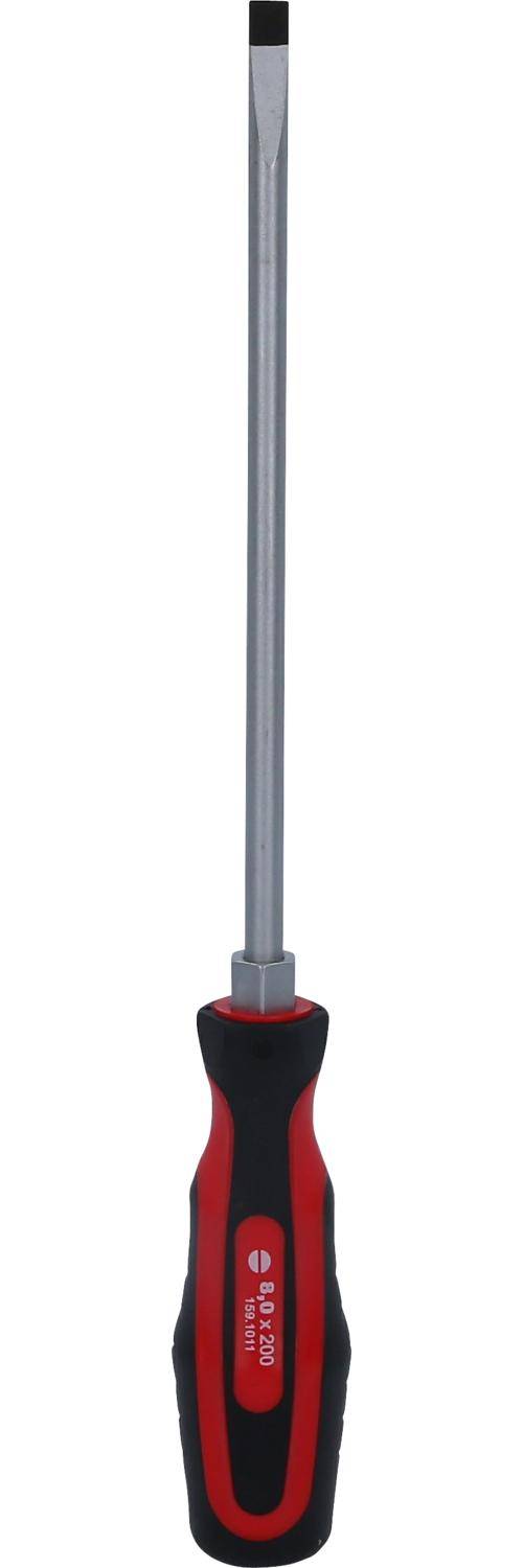 KS TOOLS ERGOTORQUEplus Schlitz-Schraubendreher, 8mm, 315mm lang