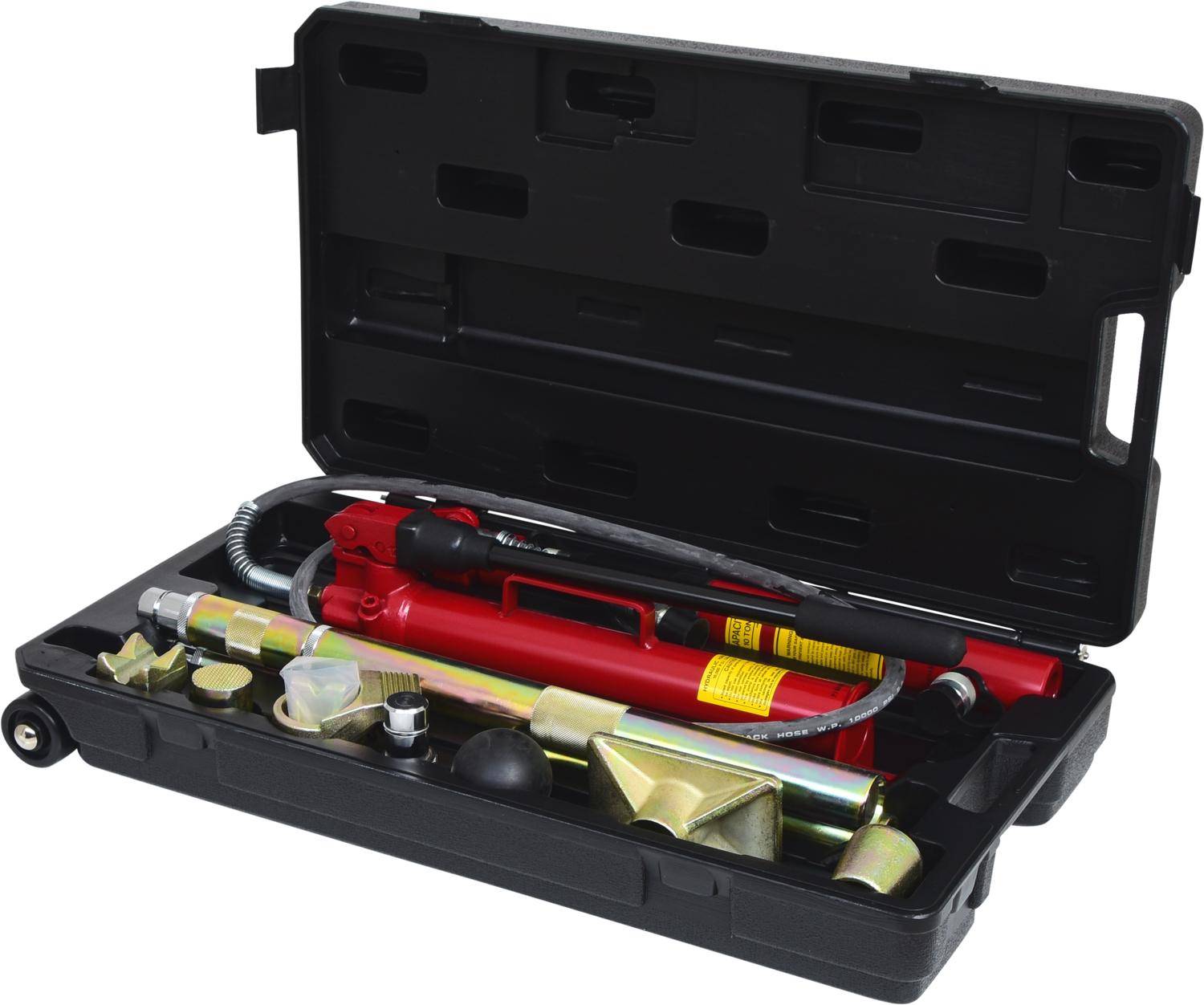 KS TOOLS Hydraulischer KFZ-Richtwerkzeugsatz 10t, 17-tlg