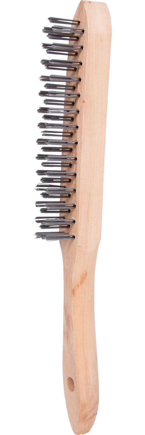 KS TOOLS Stahl-Handdrahtbrste 3-reihig, 290mm
