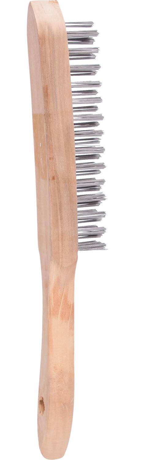 KS TOOLS Stahl-Handdrahtbrste 3-reihig, 290mm