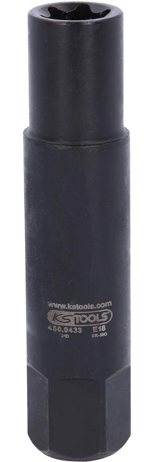 KS TOOLS Kraft-Biteinsatz fr Torx-E-Schrauben L=107mm, E18