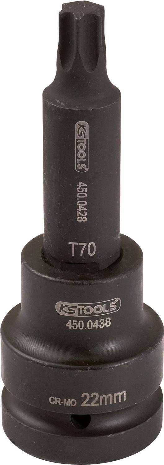 KS TOOLS 3/4'' Kraft-Bit-Stecknuss TX, lang, T80 (450.0443)