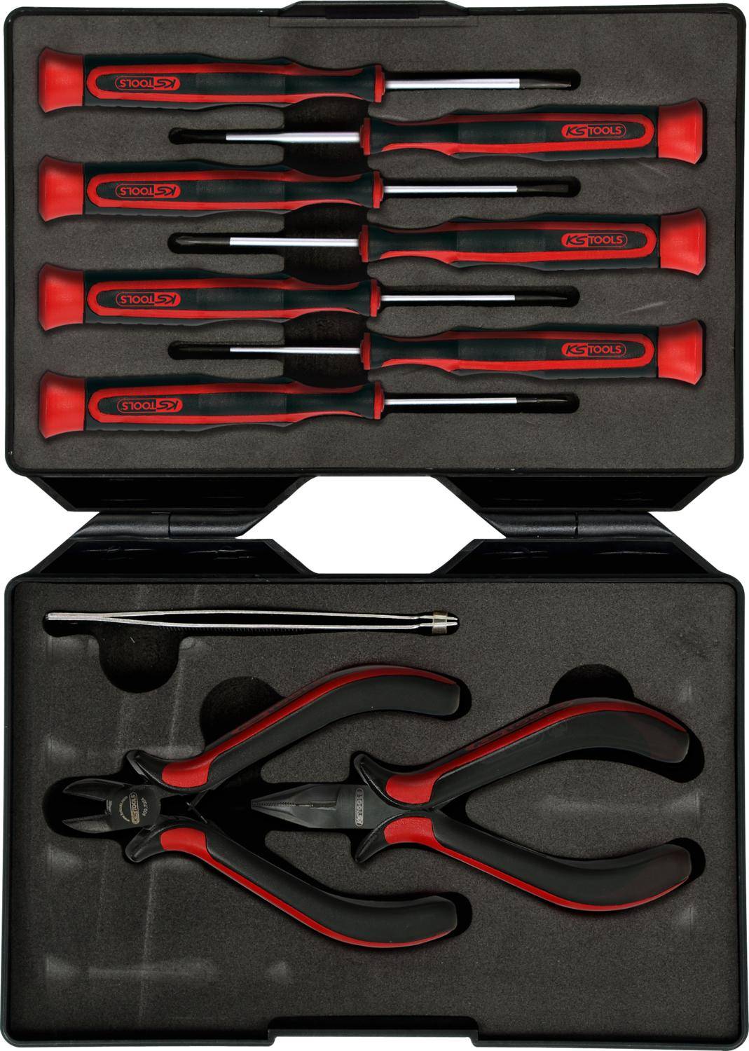 KS TOOLS Feinmechanik-Werkzeug-Satz, 10-tlg