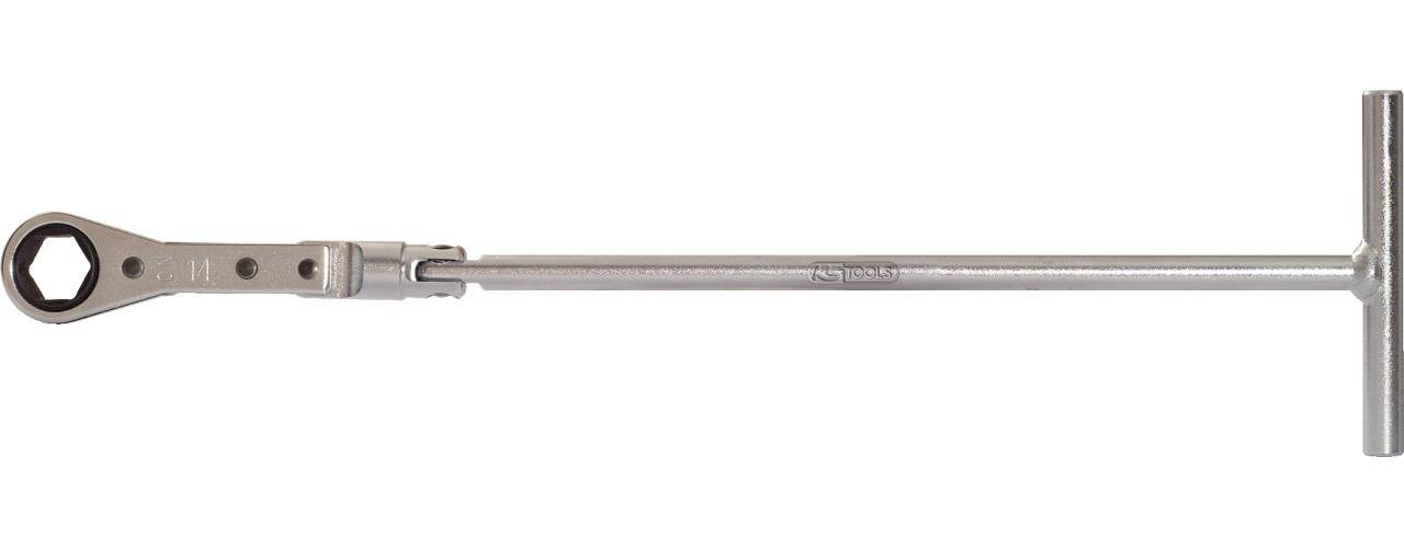 KS TOOLS Glühkerzen-T-Griff-Ringratschen-Hubknarre, 14mm