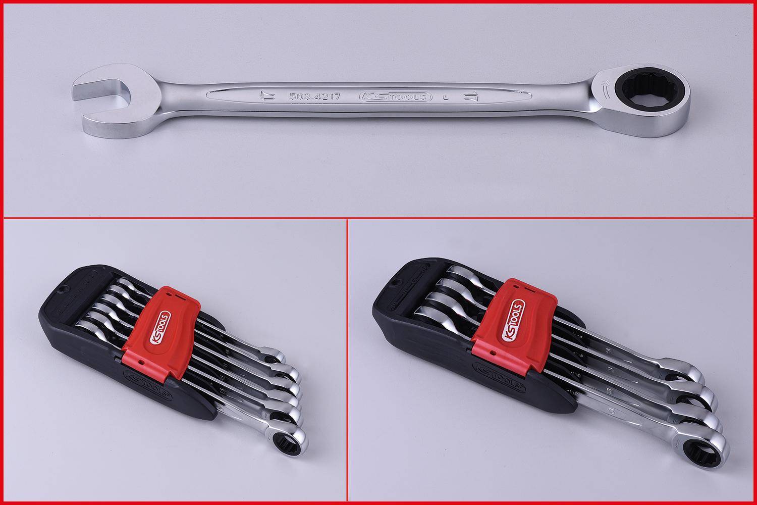 KS TOOLS GEARplus Ratschenringmaulschlssel-Satz, 10-tlg