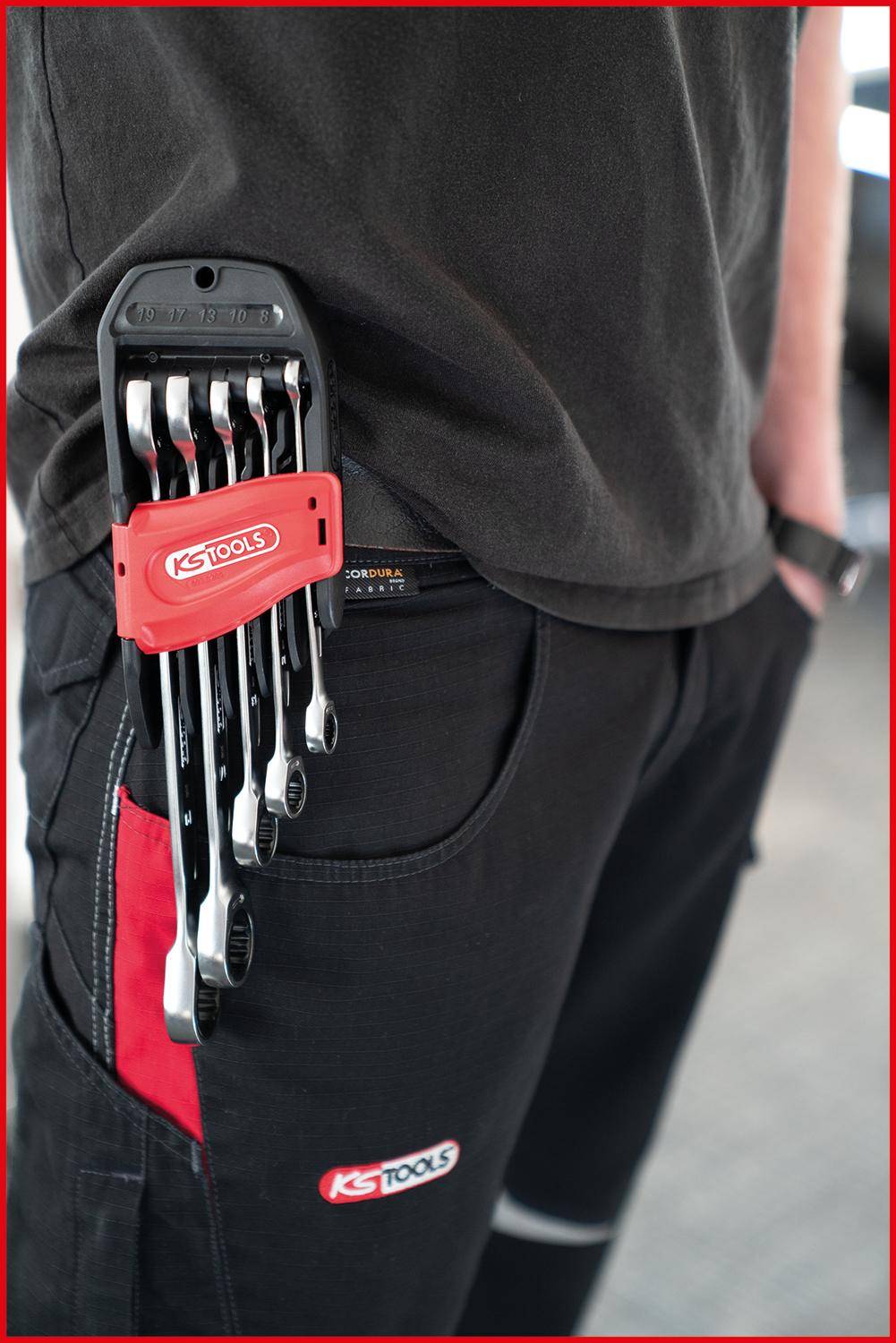 KS TOOLS GEARplus Ratschenringmaulschlssel-Satz, 5-tlg 8-19mm