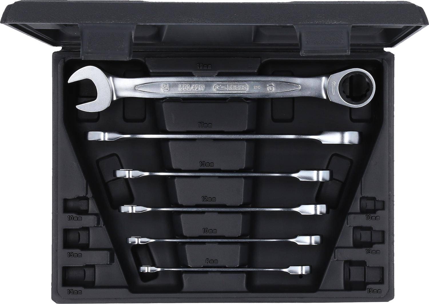 KS TOOLS GEARplus Ratschenringmaulschlüssel-Satz, 6-tlg