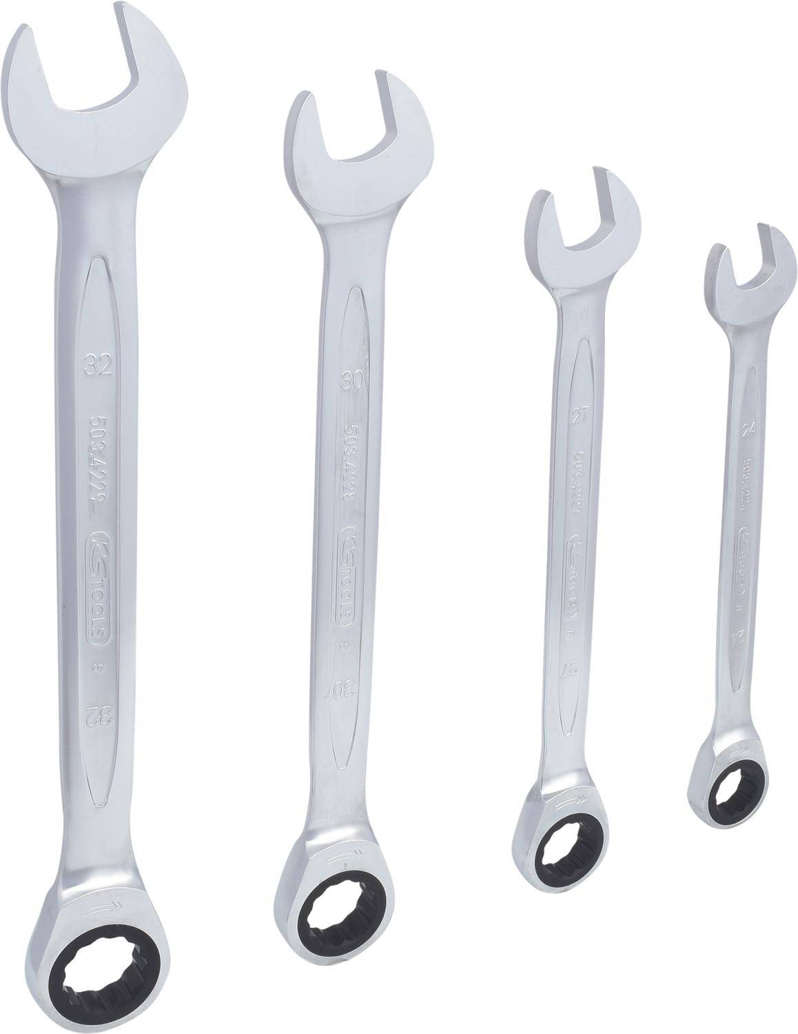 KS TOOLS GEARplus Ratschenringmaulschlssel-Satz, 4-tlg 24-32mm