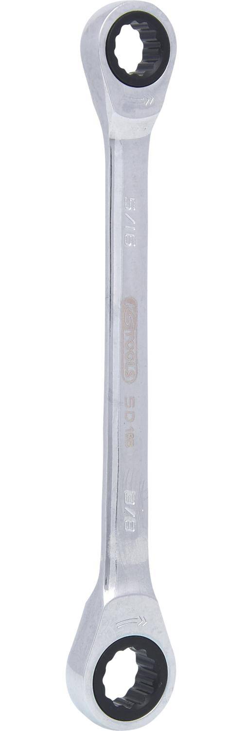 KS TOOLS GEARplus Doppel-Ratschenringschlssel, 5/16"x3/8"