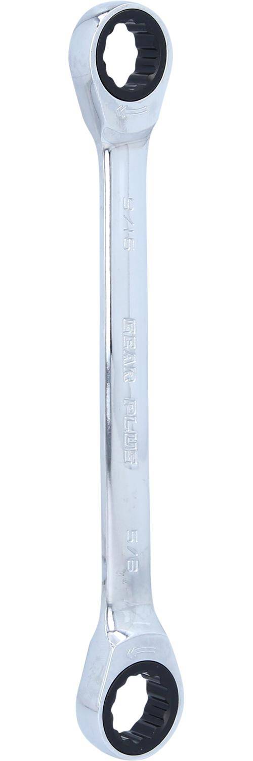 KS TOOLS GEARplus Doppel-Ratschenringschlssel, 9/16"x5/8"