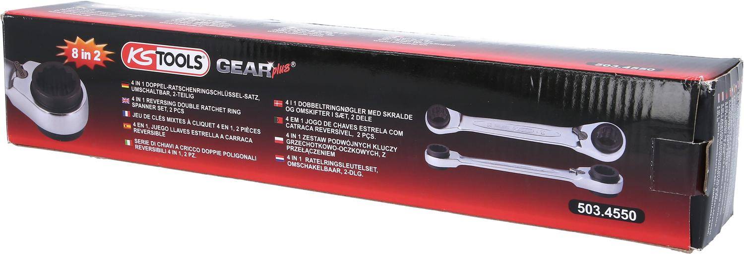 KS TOOLS 4 in 1 GEARplus umschaltbar