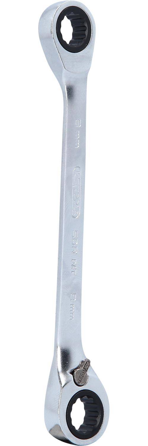 KS TOOLS GEARplus Doppel-Ratschenringschlssel umschaltbar 8x9mm