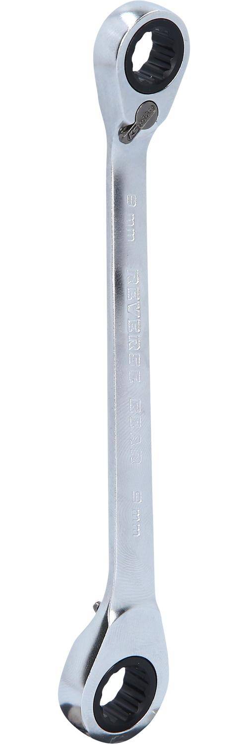KS TOOLS GEARplus Doppel-Ratschenringschlssel umschaltbar 8x9mm