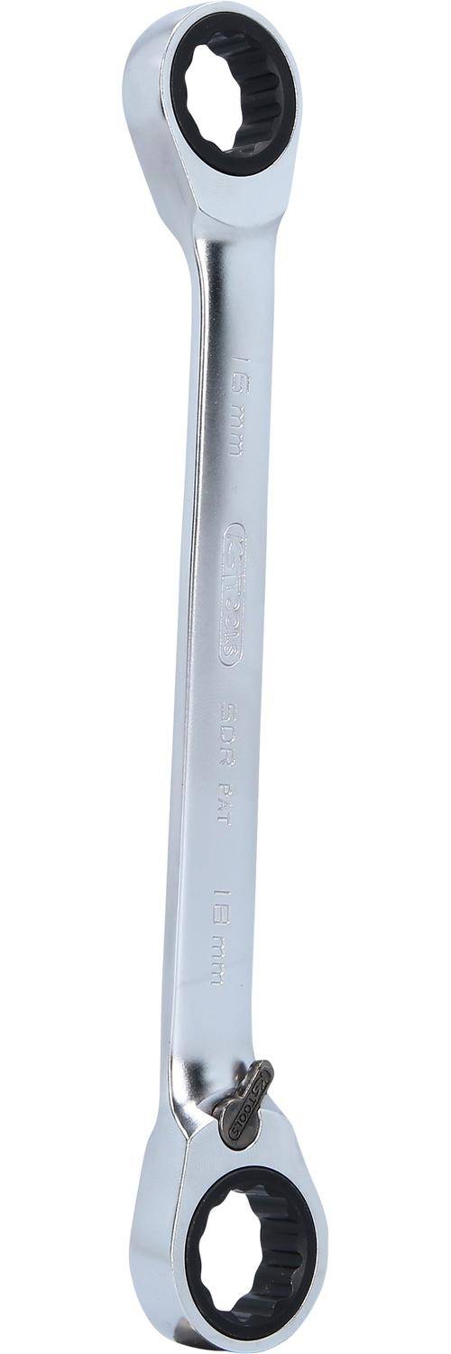 KS TOOLS GEARplus Doppel-Ratschenringschlssel umschaltbar 16x18mm