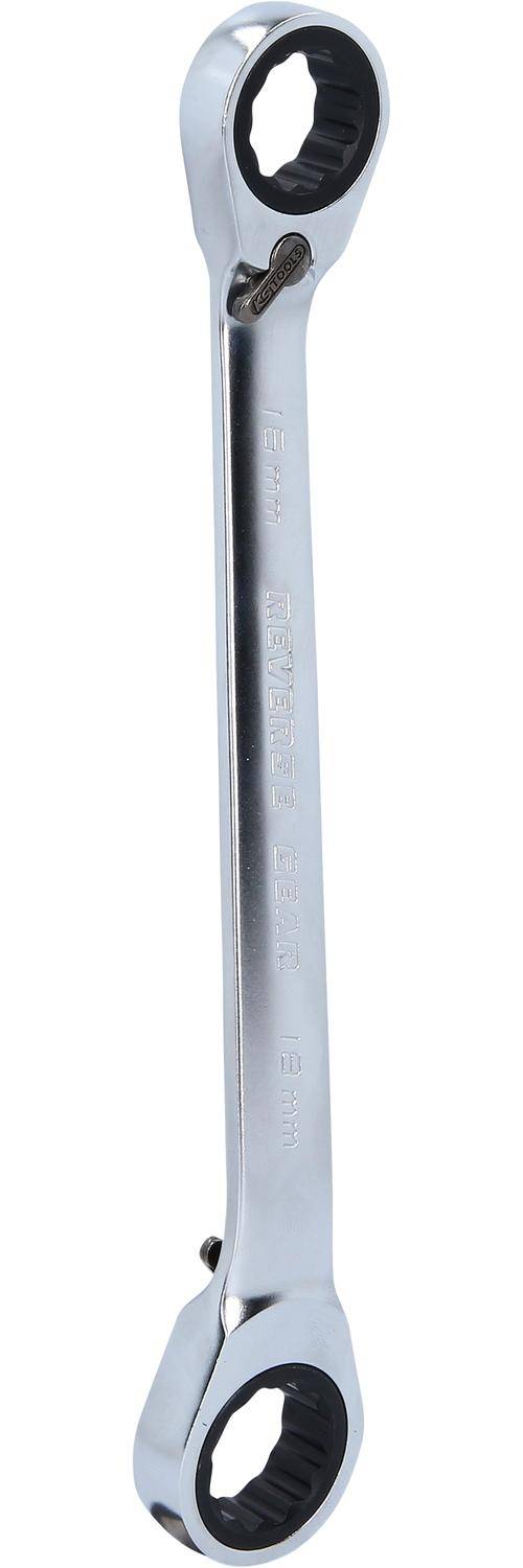 KS TOOLS GEARplus Doppel-Ratschenringschlssel umschaltbar 16x18mm