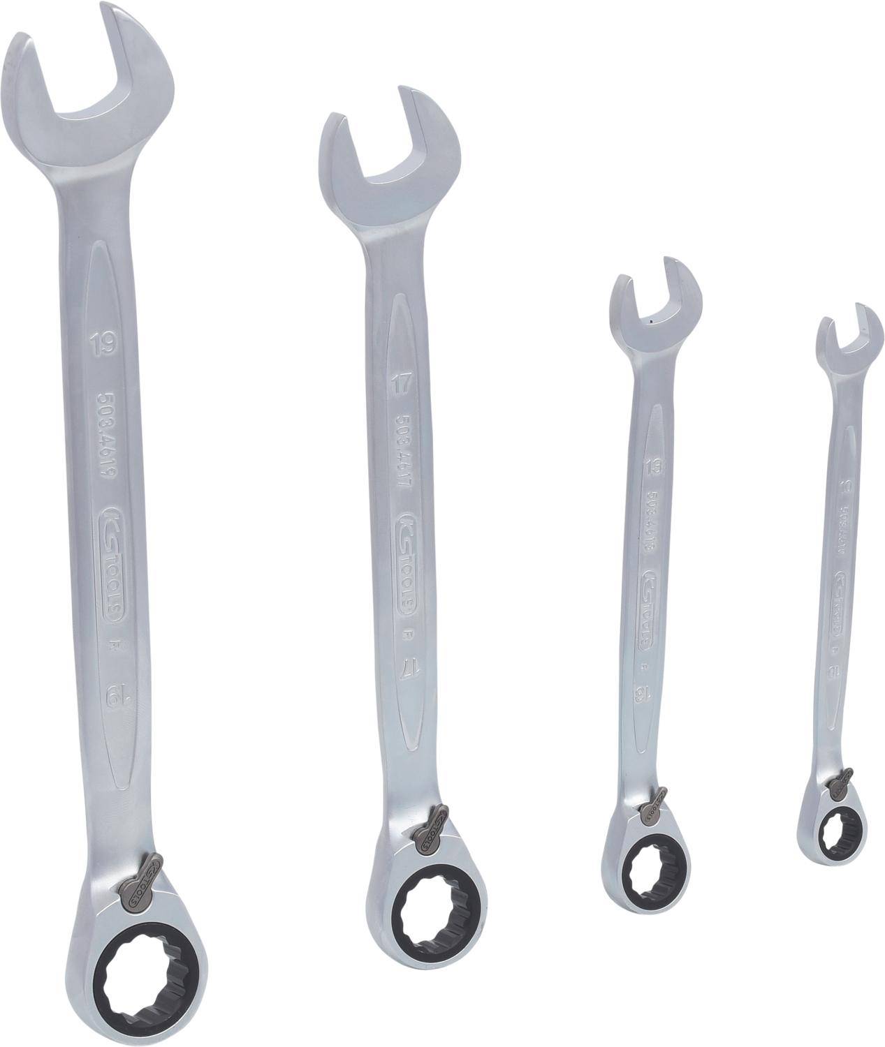 KS TOOLS GEARplus Ratschenringmaulschlssel-Satz, umschaltbar, 4-tlg