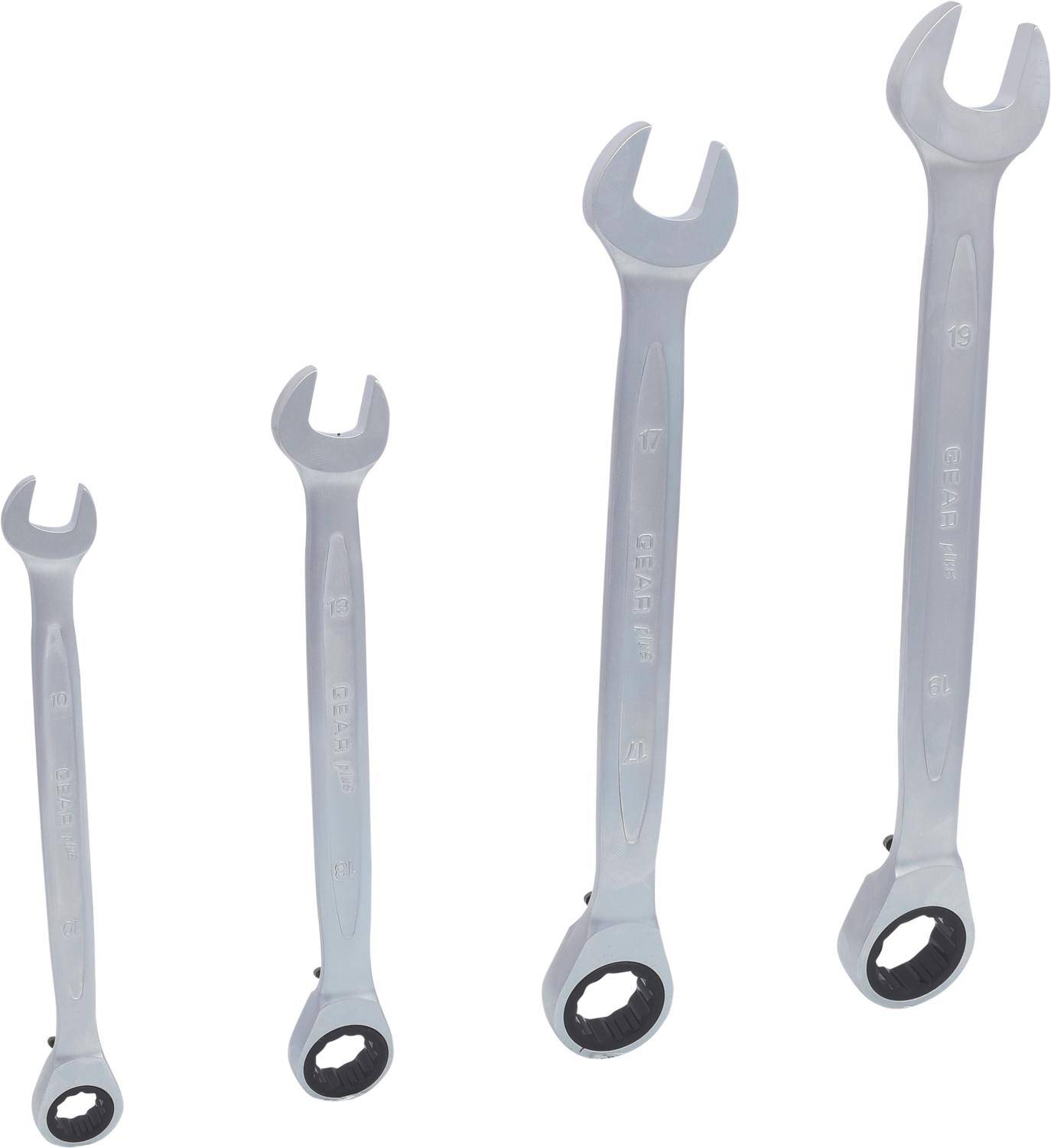 KS TOOLS GEARplus Ratschenringmaulschlssel-Satz, umschaltbar, 4-tlg