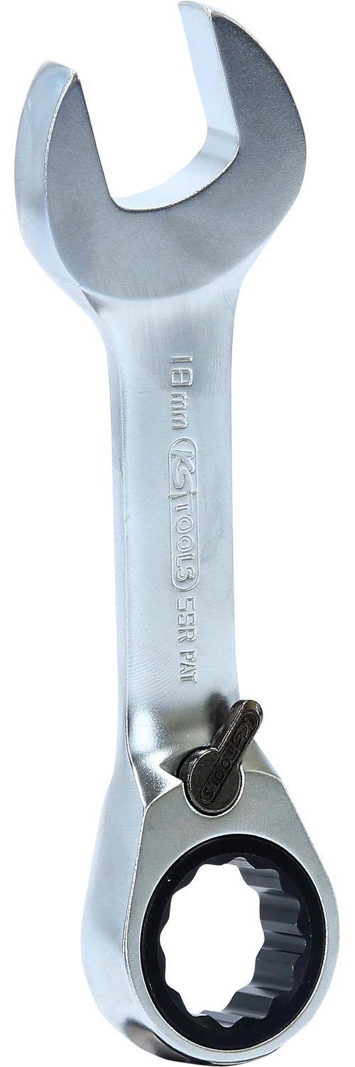 KS TOOLS GEARplus Ratschenringmaulschlüssel, kurz, 18mm