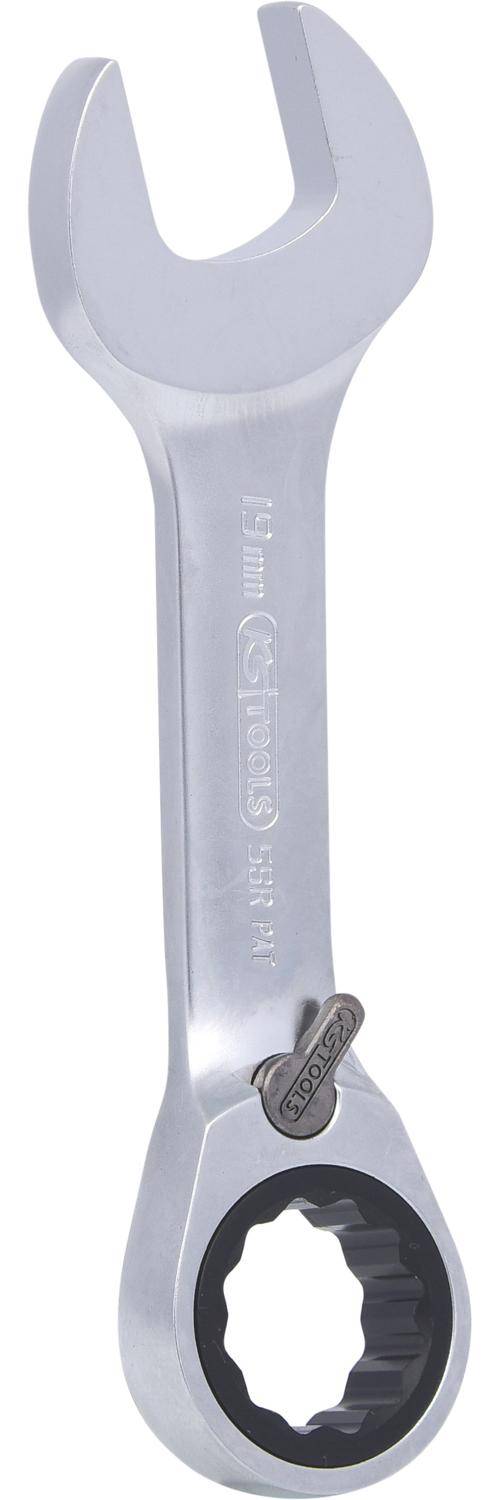 KS TOOLS GEARplus Ratschenringmaulschlssel, kurz, 19mm