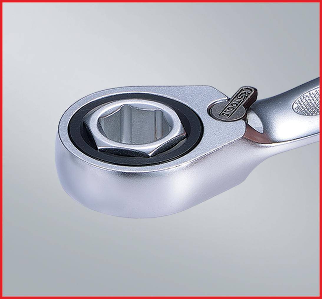 KS TOOLS GEARplus Doppel-Ratschenringschlüssel-Satz umschaltbar 10-tlg