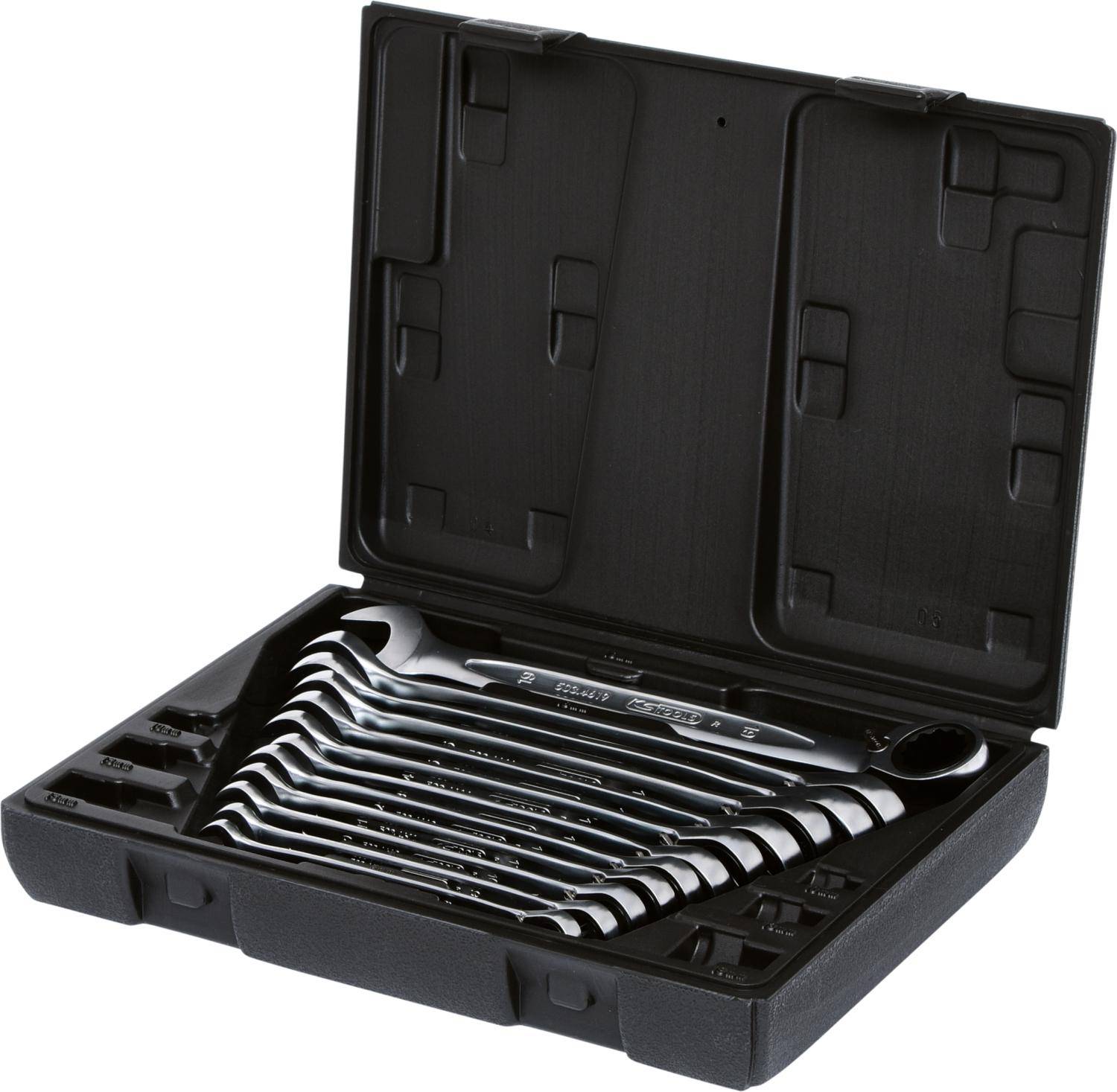 KS TOOLS GEARplus Ratschenringmaulschlssel-Satz, umschaltbar,12-tlg