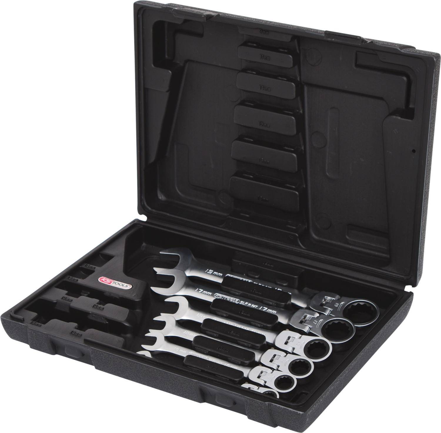 KS TOOLS GEARplus Gelenk-Ratschenringmaulschlssel-Satz,